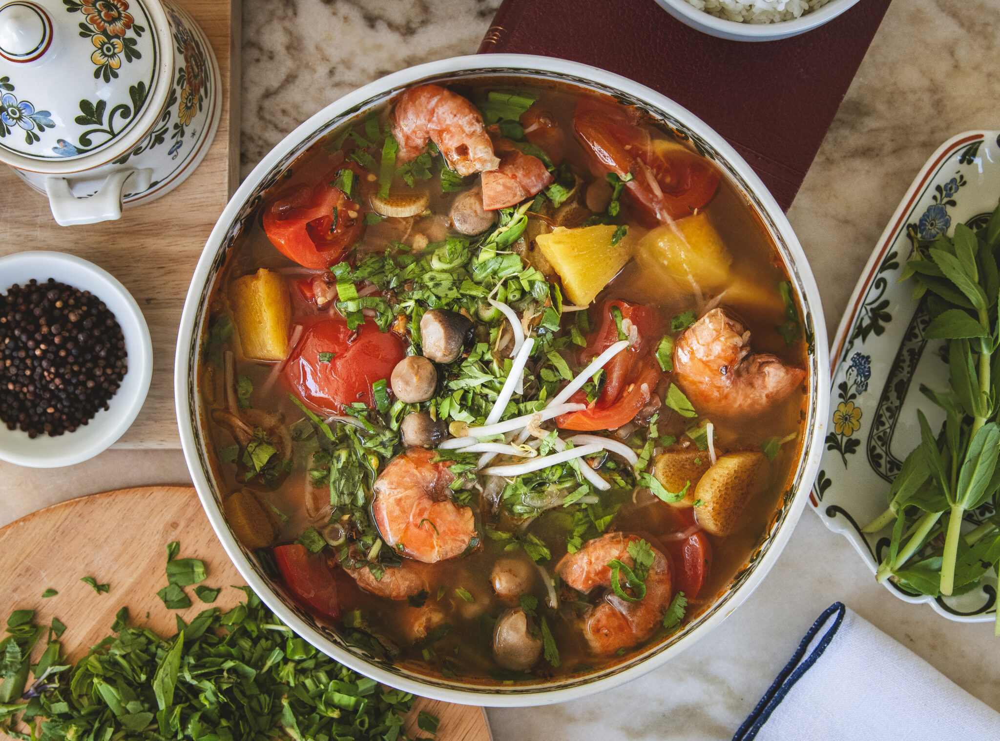 Vietnamese Sweet and Sour Soup | Canh Chua - Cindy Lam Cuisine